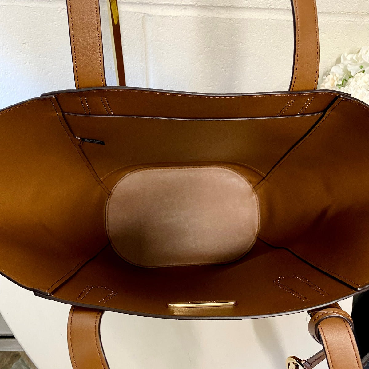Michael Kors 35F1GPAT3S Portia Small Bucket Bag In Luggage Michael Kors 35F1GPAT3S Portia Small Bucket Bag In Luggage